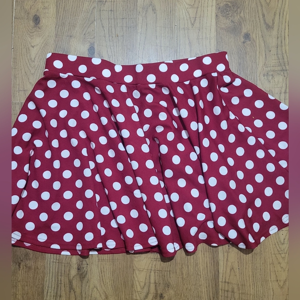 Polka Dot Red Skirt